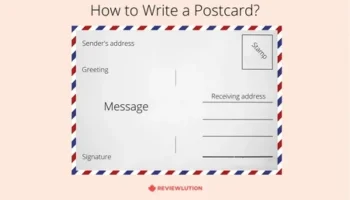 How to write a reply to a postcard