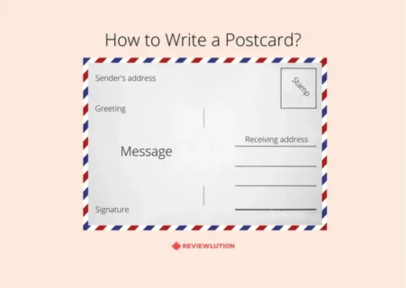 How to write a reply to a postcard