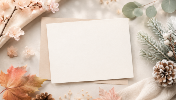 Soft-toned seasonal greetings