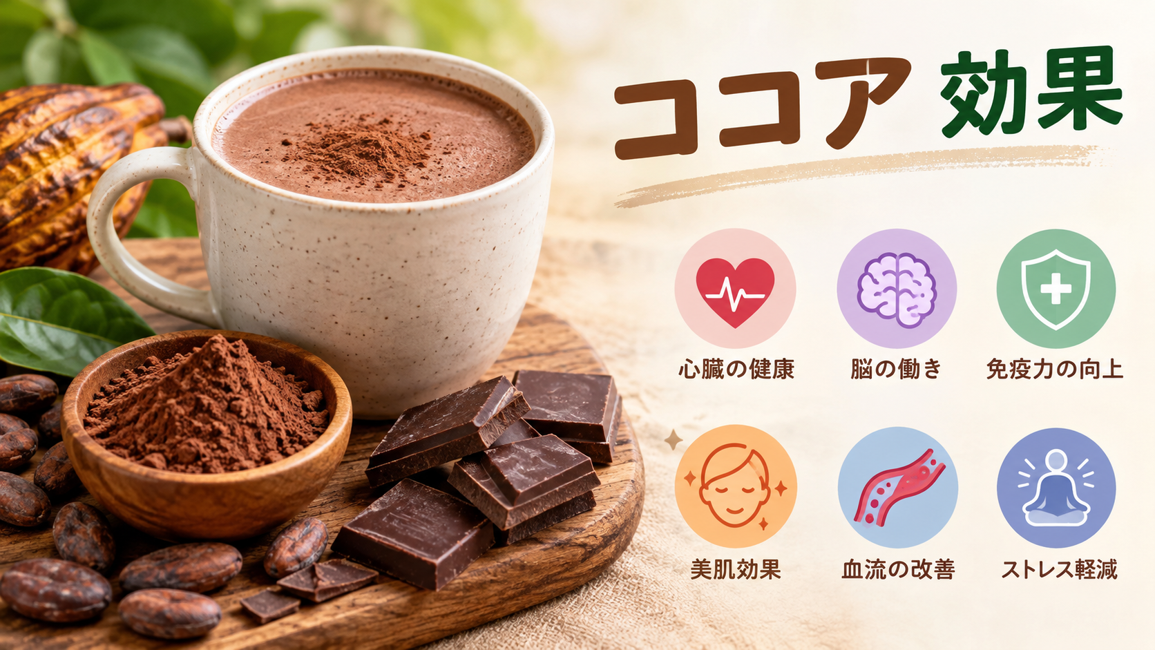 ココア 効果